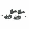 LOSA9755 0° Front Spindles & Carriers - Graphite : JR-XS
