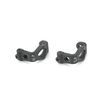 LOSA9757 4° Front Spindles & Carriers - Graphite : JR-XS