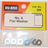 DBR325 No. 6 Flat Washer (8 pcs per pack) 