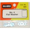 DBR323 No. 4 Flat Washer (8 pcs per pack) 