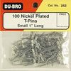 DBR253 Stainless Steel T-Pins 1-1/4in (100 pcs per pack) 