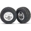 38-5875 Slash Front 2.2" Tires on Chrome 5-spoke Rims (2) (AKA TRX5875)