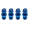 LOSB0959 Shock body & adjuster set, alum, blue (4): mlst/2