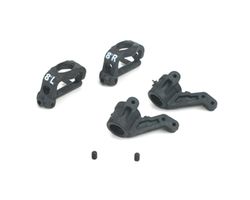 LOSA9759 8° Front Spindles & Carriers - Graphite : JR-XS