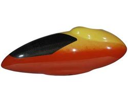 MIK4006 GF-Canopy L10-3D yellow/red/Carbon windshield