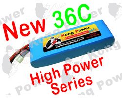 KP-2236-3 3S1P/2200mAh/11.1V/ "36C" High Power Series