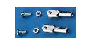DBR303 4-40 Steel Solder Rod Ends (2 pcs per pack) 