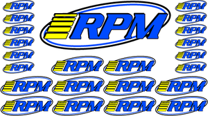 RPM70005 Rpm pro LOGO decals (2 sheets)