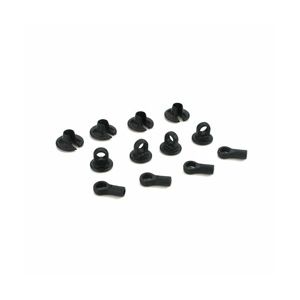 LOSA5321 10mm Shock Plastic Set (4)  : JR-XS