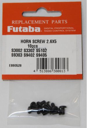 FUTSHRNSCRWMTL25 Servo Horn Screw Metal 2.6x5 10pcs/pack
