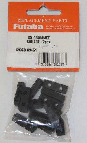 FUTSXFS9350 Servo Grommet Flange Damper s9350/9451 12pcs/pack