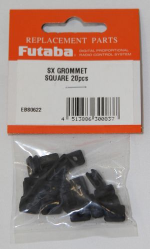 FUTSXFDS Servo Grommet Flange Damper Square 20pcs/pack