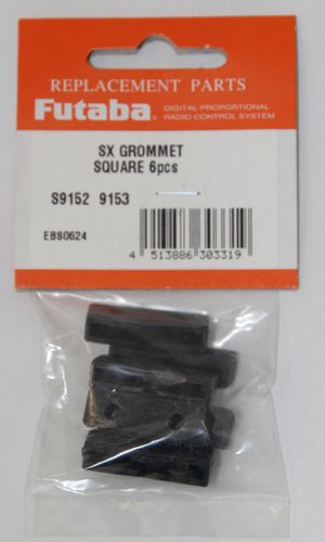 FUTSXFDS9152 Servo Grommet Flange Damper S9152/9153 6pcs / pack